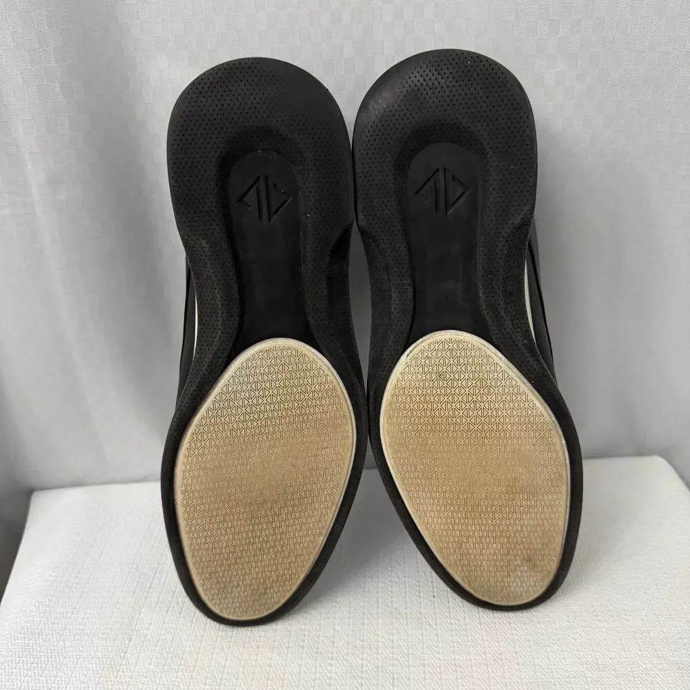 Amberjack The Original Shoes Mens 13 M Onyx Black White Leather Dress Sneakers